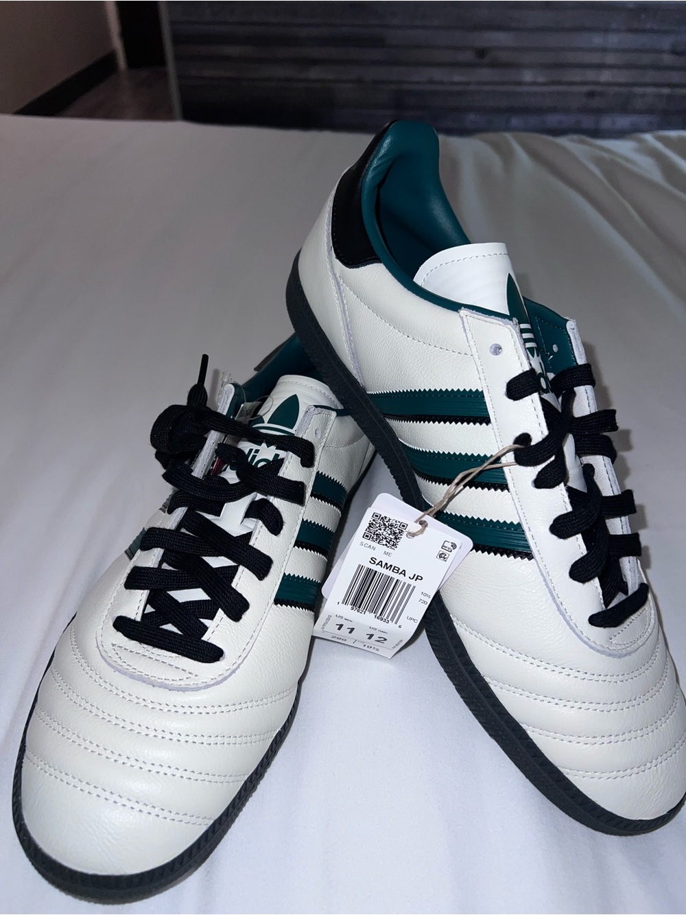 Adidas Samba JP JR0964 White Collegiate Green Men 11 NWT